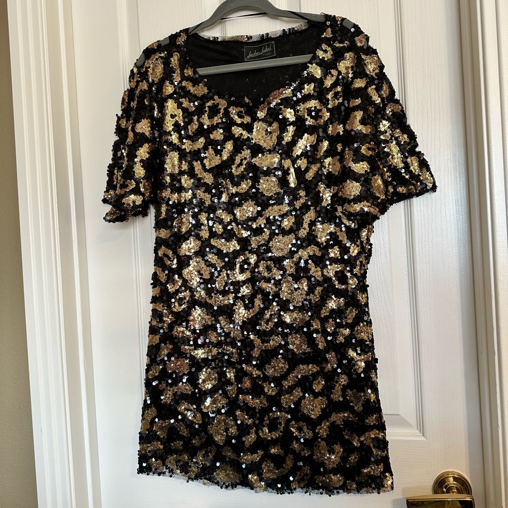 Black & gold Sequence women’s dress size XS/S